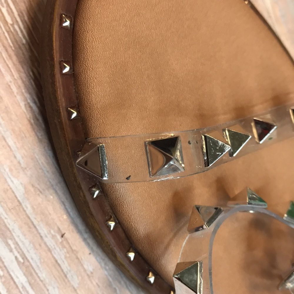 Steve Madden Clear Travel Gladiator Sandal - Picture 8 of 9